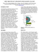 Free Vibration of a Fingertip Finite Element Analysis