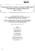 Remediation workers exposure assessment feasibility study at the Department of Energys Hanford site phase I report