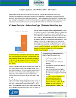 National Diabetes Prevention Program Sample Long Dropin Article for Newsletters  65 Audience