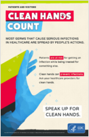 Clean Hands Count Speak Up for Clean Hands 1page poster