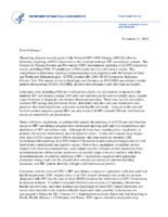 Dear Colleague Letter from Division of HIVAIDS Prevention Centers for Disease Control and Prevention to HIV Surveillance Coordinators AIDS Directors State Epidemiologisits State Health Officers and State Public Health Lab Directors about laboratory reporting of HIVrelated tests incluidng all CD4 Tlymphoyte CD4 results and all viral load test results