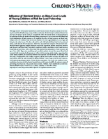 Influence of nutrient intake on blood lead levels of young children at risk for lead poisoning