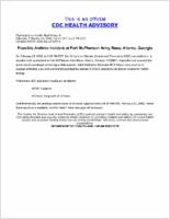 Possible anthrax incident at Fort McPherson Army Base Atlanta Georgia