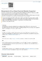 Respiratory Virus Data Channel Weekly Snapshot