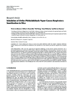 Inhalation of OrthoPhthalaldehyde Vapor Causes Respiratory Sensitization in Mice