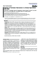 Outbreak of Pulmonary Tuberculosis in a Chinese High School 20092010