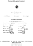 Public Health Reports  Volume 69 Numbers 112 JanuaryDecember 1954 including Public Health Monographs 1954 titles numbers 1824  index table of contents