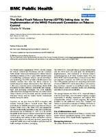 The Global Youth Tobacco Survey GYTS linking data to the implementation of the WHO Framework Convention on Tobacco Control