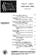 Public Health Reports  v 80 no 1 January 1965  table of contents