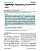 Epidemiology and Genetic Diversity of Rotavirus Strains in Children with Acute Gastroenteritis in Lahore Pakistan