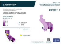 CA Congressional District 04 Stroke and Federally Qualified Health Centers Map 118th Congress