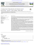 A Scoping Review of Sleep Education and Training for Nurses