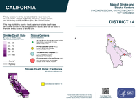 CA Congressional District 14 Stroke and Stroke Centers Map 119th Congress