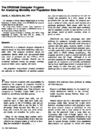 The Epigram Computer Program For Analyzing Mortality And Population Data Sets