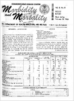 Morbidity and Mortality Weekly Report Vol 15 No 8 week ending February 26 1966