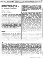 Students Teaching Aids To Students Addressing Aids In The Adolescent Population