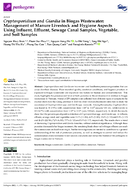 Cryptosporidium and Giardia in Biogas Wastewater Management of Manure Livestock and Hygiene Aspects Using Influent Effluent Sewage Canal Samples Vegetable and Soil Samples