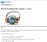 World Hearing Day  March 3 2020