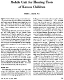 Mobile Unit For Hearing Tests Of Kansas Children