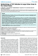 Epidemiology of HIV Infection in Large Urban Areas in the United States