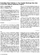 Evaluating False Positives In Two Hospital Discharge Data Sets Of The Birth Defects Monitoring Program