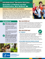 Health Consultation Evaluation of Wetland and Soil Contamination New Bedford MA Keith Middle School  New Bedford High School