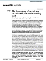 The Dependence of Particle Size on Cell Toxicity for Modern Mining Dust