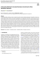 A Derivative Method to Calculate Resistance Sensitivity for Mine Ventilation Networks 202208