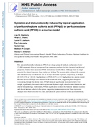 Systemic and immunotoxicity induced by topical application of perfluoroheptane sulfonic acid PFHpS or perfluorooctane sulfonic acid PFOS in a murine model