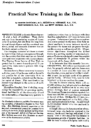 Practical nurse training in the home