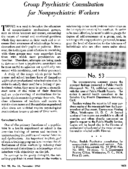 Group psychiatric consultation for nonpsychiatric workers