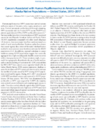 Cancers Associated with Human Papilloma Virus in American Indian and Alaska Native Populations  United States 20132017