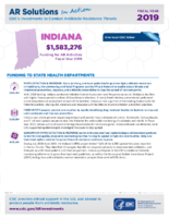 CDCs Investments to Combat Antibiotic Resistance Threats Indiana Fiscal Year 2019