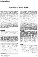 Evaluation in public health