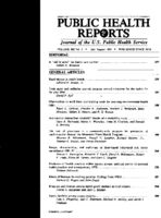 Public Health Rep  v 103 no 4  table of contents