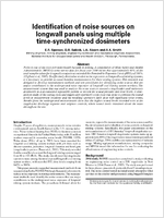 Identification Of Noise Sources On Longwall Panels Using Multiple TimeSynchronized Dosimeters