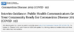 Interim Guidance Public Health Communicators Get Your Community Ready for Coronavirus Disease 2019 COVID19 March 1 2020