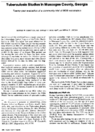 Tuberculosis studies in Muscogee County Georgia Twentyyear evaluation of a community trial of BCG vaccination