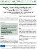 National Veterans Health Administration MOVE Weight Management Program Participation During the COVID19 Pandemic