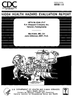 Health Hazard Evaluation Report HETA 9802462747 RH Sheppard Company Inc Hanover Pennsylvania