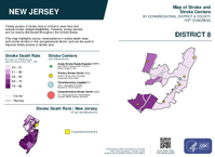 NJ Congressional District 08 Stroke and Stroke Centers Map 119th Congress