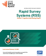Cognitive Interview Findings for Rapid Surveys System Round 7 Question Evaluation