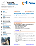 Manufacturing Laborer Falls from Elevated Pallet Succumbs to Injuries