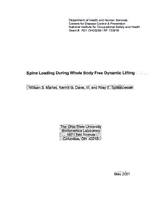 Spine Loading During WholeBody FreeDynamic Lifting