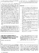 The task of epidemiology in designing strategies for the use of hepatitis B virus vaccine