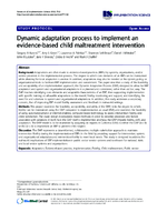 Dynamic adaptation process to implement an evidencebased child maltreatment intervention