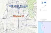 500 Cities Project Local Data for Better Health 2014 Milpitas CA