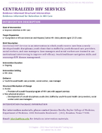 CENTRALIZED HIV SERVICES