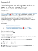 Measuring Alcohol Outlet Density A Toolkit for State and Local Surveillance Appendix 1 Calculating and Visualizing Four Indicators of Alcohol Outlet Density Using R