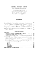 Public Health Reports  v 65 no 12  table of contents